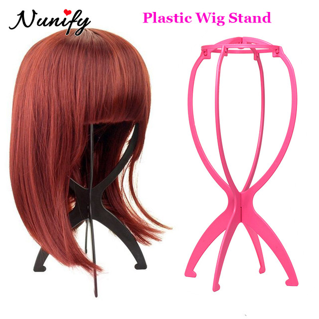 Portable Plastic Wig Stand Collapsible Wig Holder Durable Wig